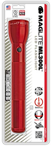 Maglite - Lampe torche Maglite LED ML300L 3 piles Type D 23,1cm - Rouge