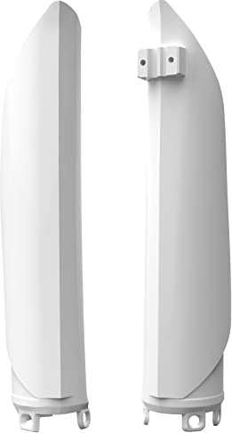 POLISPORT 8398700002 - Set di protezioni forcella in polipropilene antiurto senza bulloneria compatibile con le moto BETA in colore bianco