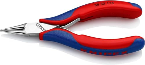 KNIPEX Electronics Pliers 115 mm, 35 32 115 SB | With Box Joint Self-Service Card with Multi-Component Handles