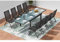 CONCEPT USINE Ensemble Mobilier d'Extérieur/Jardin Aluminium : Table Extensible Rallonge coulissante + 8 Chaises Pliables et Inclinables - Gris - Design Brescia - Robuste Résiste à l'eau
