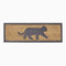 HOMESCAPES Door Mat Black Cat 100% Natural Coir 25 x 75 cm with Rubber Non-Slip Back Indoor and Outdoor Doormat