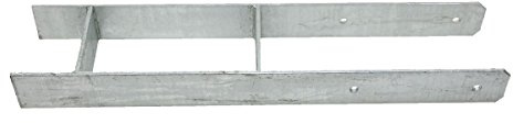 b2 Pfostenträger Pfostenanker H-Form verzinkt 141x8x800 mm