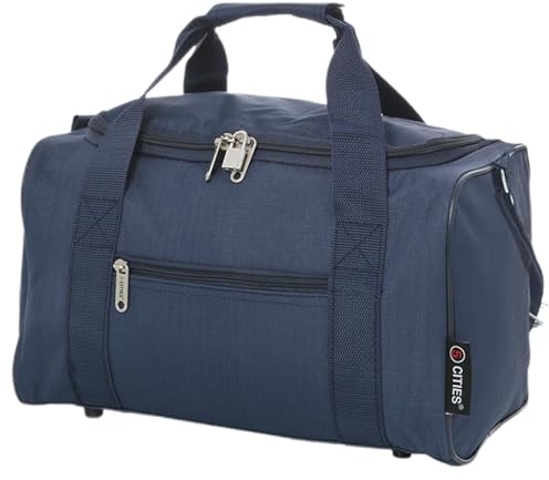 5 Cities Sommer 2024 Ryanair 40x20x25 Maximale Größe der Kabinenreisetasche Flugtasche - Nehmen Sie den Max an Bord! Handgepäck Reisetasche Flugzeug unter dem Sitz mit 2 Jahre Garantie (Marine)