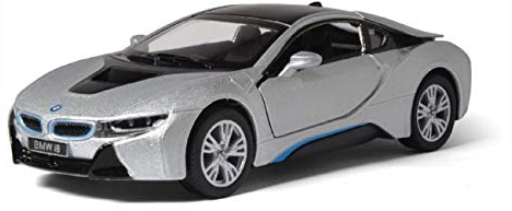 B-M-W I8 Coupe Silber Ab 2013 ca 1/43 1/36-1/46 Kinsmart Modell Auto