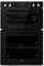 electriQ Electric Built In Double Oven - Black