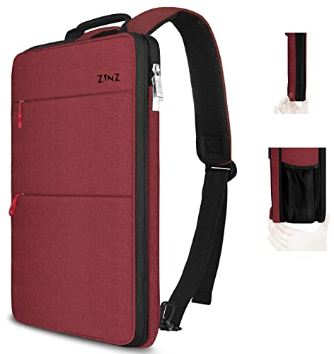 ZINZ Slim & Expandable Laptop Backpack 15 15.6 16 Inch Sleeve, Spill-Resistant Notebooks Bag Case for Most 14-16 Inch MacBooks Surface-Books Dell HP Lenovo Asus Computers, R01D02