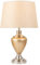 Hepburn Large Ceramic Table Lamp with Matching Shade - Champagne Gold & Satin Silver Finish