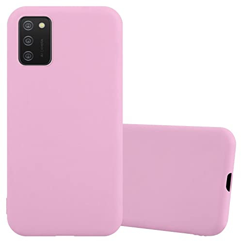 Cadorabo Hülle kompatibel mit Samsung Galaxy A02s Schutzhülle TPU Silikon Case Candy Design Slim Kratzfest Weiche Gummi mit Rundumschutz Case Hülle für Galaxy A02s in Rosa