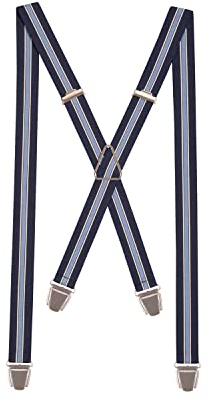 Pierrot Dünne Hosenträger für Männer Made in Germany/Frankreich - Starker Gummizug & 4 Extra Starke X-Clips - Verstellbare Länge bis zu 130cm - Garantie auf Lebenszeit - 100% DEUTSCH & FRANZÖSISCH