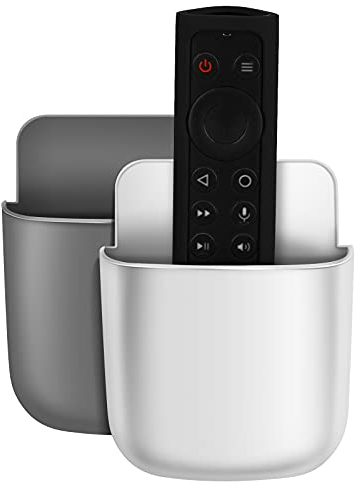 VETPW Supporto universale per telecomando (2 pacchi), Contenitore da Parete Compatibile con Apple TV Telecomando Remote e Tutti gli Altri Telecomandi, Cellulare Organizer per Casa Supporto da Parete