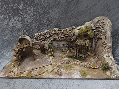 Landschaft mit Krippe und Fischerhütte
