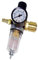 Regulateur de Pression d'air 1/4, Filtre Compresseur Dair, Réducteur de pression à air comprimé, Régulateur de Pression séparateur d'huile et d'Eau avec séparateur d'eau et raccords rapides