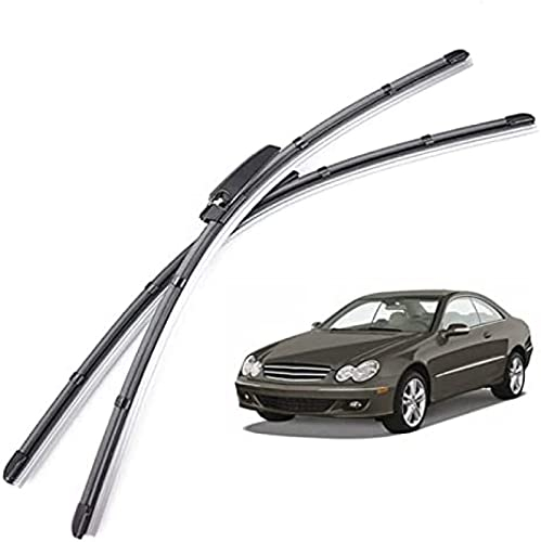Wischerblätter schnell und sauber Scheibenwischer vorne, für Mercedes CLK-Klasse W209 C209 2002 2003 2004 2005 2006 2007 2008 2009 Reinigungsset