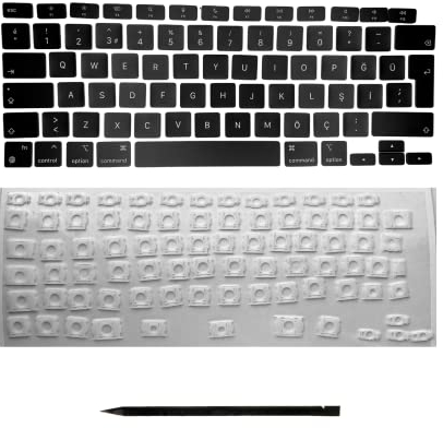 Ersatztasten & Scharniere für MacBook Air 13 (2020) A2337 TR-Layout QWERTY ISO Türkisch