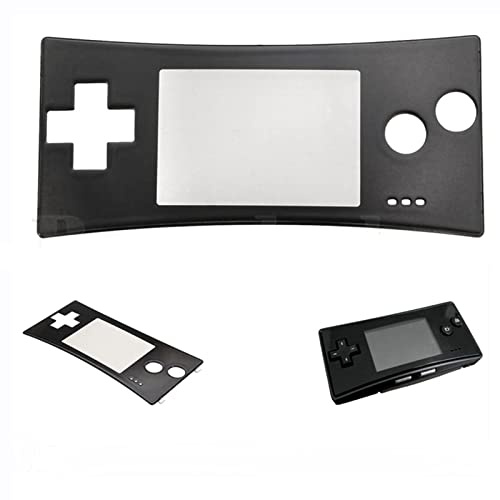 XBERSTAR Ersatz-Frontplatte für Gameboy Micro GBM Controller, Frontplattenabdeckung (schwarz)