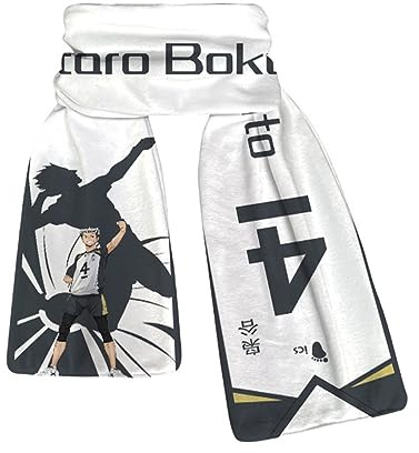 MayDee Haikyu Anime Peripherie Schal, Superweicher Plüschschal Herbst Winter Männer Und Frauen Warmer Schal Geschenk (E)