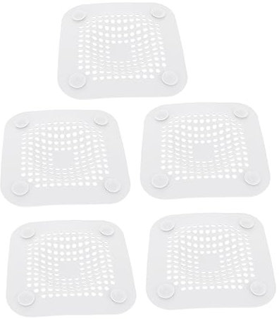 Veemoon 5 Piezas Drenaje de Piso Fregadero Filtro de Pelo Accesorios de Cocina tapón de Fregadero de Cocina tapón de bañera para baño Lavabo filtrar Cubierta de Drenaje TPR