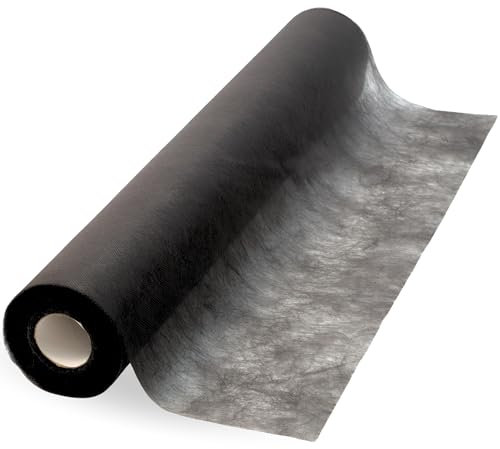 Einwegauflage 80cm x 50 Meter auf Rolle mit Perforation I Schwarz I Vlieslaken ohne gumizug I Kosmetikliege - Tatto - SPA - Ärztekrepp