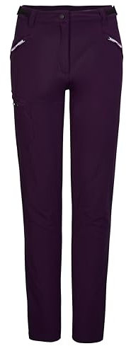 killtec Damen Funktionshose/Wanderhose KOS 322 WMN PNTS, dunkelaubergine, 40, 41254-000