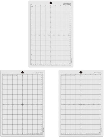 X-Institute 3 Bögen Silhouetten Portrait Schneidematten selbstklebend klebrig Quilten Schneidematten Praktische PVC-Schneidematten 30,5 x 20,3 cm 3 Bögen Silhouetten Hochformat Schneidematten