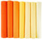 Whakano 7 Stück Einfarbig Baumwollstoff,Quadrate Patchwork Stoffe,Bedruckte Baumwollstoff Meterware zum Nähen Stoff für DIY Dekoration Basteln Handwerken,mundschutzmasken Bettwäsche,Orange,50x50cm