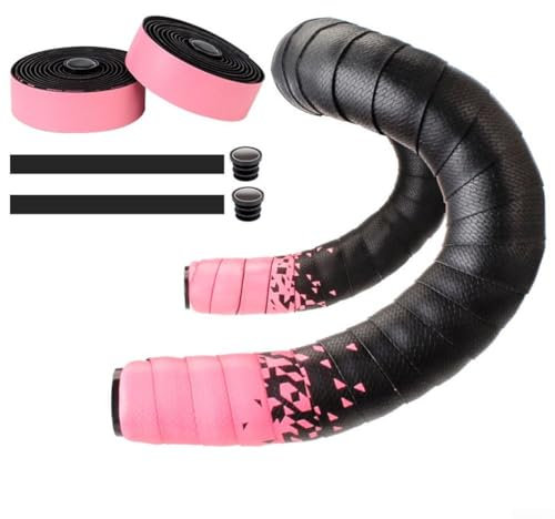 HEIBTENY Nastro per manubrio per bici da corsa, colore gradiente, per biciclette, 2150 x 30 x 3 mm (rosa)