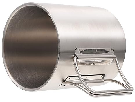 HONMEET 1pièce Mug Camping Pliant Acier Tasse Portable Pour Boissons Pour Activités De Plein Air Et Randonnée