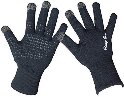 RANDY SUN Gants Tactiles Homme et Femme, Imperméable Gants à Écran Tactile Gants de Cyclisme Gants de Course à Pied Coupe-Vent Respirant Antidérapant Idéal pour Vélo Sport Ski Running Snowboard Moto