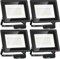 Aigostar Foco LED Exterior 30w 2510LM, Foco Proyectore LED Exterior Impermeable IP65, Focos LED Exterior 42 LED, 6500K Blanco Frío para Garaje,Jardín,Patio,Parque.4 pcs
