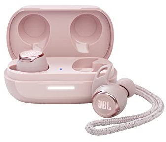 JBL Reflect Flow Pro Wireless In-Ear Headphones and Charging Case, Bluetooth Sport Earphones with Adaptive Noise-Cancelling Technology, Pink (Renewed)