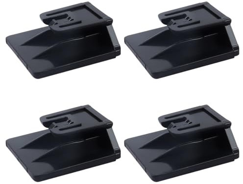 Clip Supporto per T.pass - 4 Pezzi Clip per Telepedaggio 2019 Sistema di Fissaggio Removibile, 3 x 3 cm, Porta T.pass per auto,Clip di supporto per Telepedaggio (modello T.Pass 2019) per auto, Nero