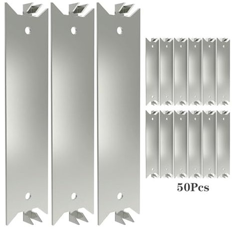 MCAOAL 50Pcs Nails Plates for Studs Steel Plate Protect Plumbing and Wiring Cable Protectors Nails Protective for Projec