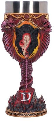 Nemesis Now Diablo IV Mephisto Goblet, Dark Fantasy Drinkware, Collectible Diablo IV Merchandise and Gifts