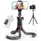 Treppiede Smartphone Flessibile, Rollei Mini Cavalletto & Bastone Selfie MonkeyPod per Telefono/Fotocamera con Telecomando Wireless 360° Rotabile Gorillapod Supporto Portatile per Registrazioni Video