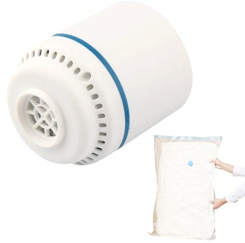 Pompe à Air Électrique Portable,Pompe a Vide,Pompe à Air électrique à Sac sous Vide,Pompe Vide d'air,pour à Tous Les Types de Sacs Sous Vide,30W(Blanc)