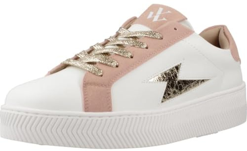 Vanessa Wu MILIE Baskets Mode Femme Or