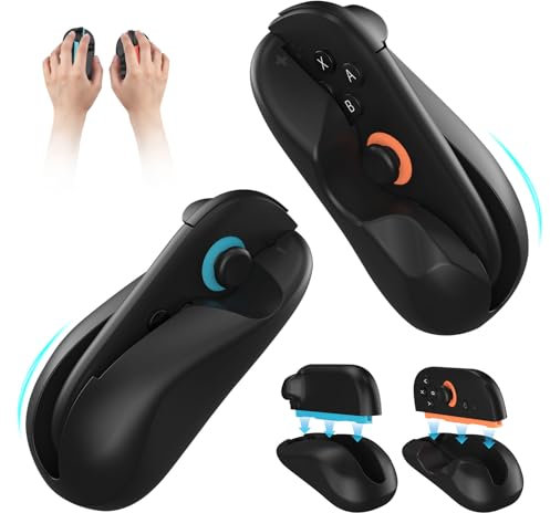 Helmsyde Gaming Controller Maus für Switch 2 Joy Con Mausgriff Ständer, Kompatibel mit Nintendo Switch 2 (2025), Tragbarer Joy Con Maus Schutzständer für NS2 Konsolenzubehör