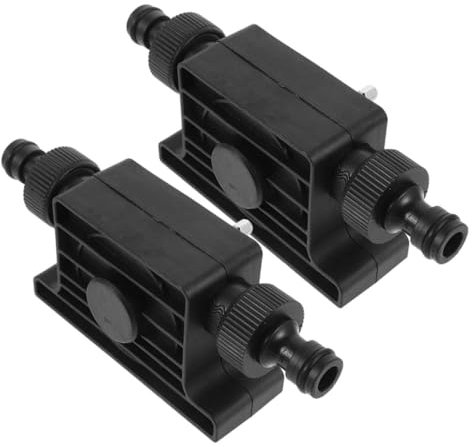 HOMSFOU 2pcs Water Pump Operated Powered Electric Air Pump Pet Pumped Drive Mini Hydroponic Automotive Cooler Portable Electric Pump Sup Pump Two Pumping Drill Nozzle Utility Black Plastic