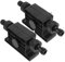 HOMSFOU 2pcs Water Pump Operated Powered Electric Air Pump Pet Pumped Drive Mini Hydroponic Automotive Cooler Portable Electric Pump Sup Pump Two Pumping Drill Nozzle Utility Black Plastic