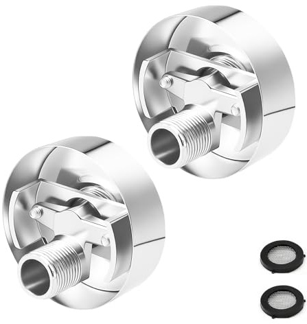 CHSEROK Excentricas Grifo, 2 Piezas Adaptador Grifo Ducha, Latón Embellecedor Grifos Ducha, para el Ajuste de Válvulas