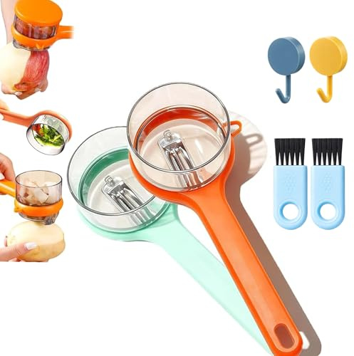 Potato Peeler 6-Piece Set with Storage, Speed Peeler for Vegetable | Vegetable Peeler, Potatoes And Carrots, Kitchen Storage, Left-Handed Use, Meal Preparation