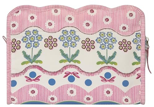 Cath Kidston Toiletry Washbag, Zip Closure | Pink Make Up Organiser, Cosmetic Storage, Beauty Gift For Her, Travel Size, Vegan and Cruelty Friendly, W25 x H18 x D9cm
