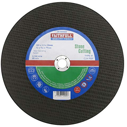 Faithfull Cut Off Rad 300 x 3,5 x 20 Stein