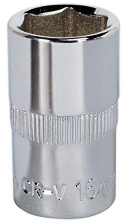 Sealey Sp1216 Walldrive Socket 16Mm 1/2Sq Drive Fully Polished