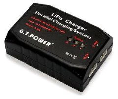 GT POWER Model 2-3 Cell Parallel Charging System RC LiPo Battery Charger BC043 with RCECHO Full Version Apps Edition