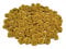 Rosen 15 mm x 100 Stück Satinrosen Aufnäher Deko Blumen Röschen zum Basteln Haarschmuck kleine Rosenköpfe Farbe: gold 687