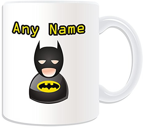 taza de batman, para personalizar con nombre