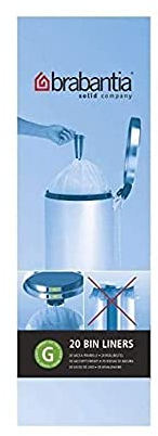 Brabantia Smartfix G 23-30l Trash Can Bin Liners - 60 Bags