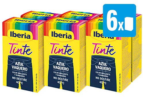 Iberia - Tinte 40°C Azul Vaquero - 70 g [Pack de 6]