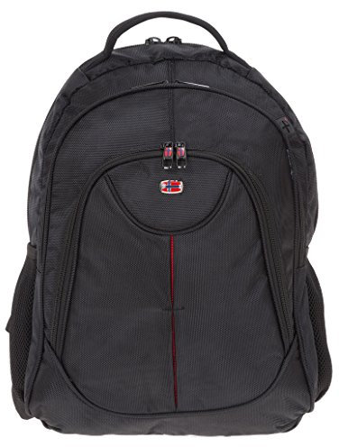 NEW REBELS Rucksack Attaché Laptoprucksack 51.101200 SCHWARZ + Flasche